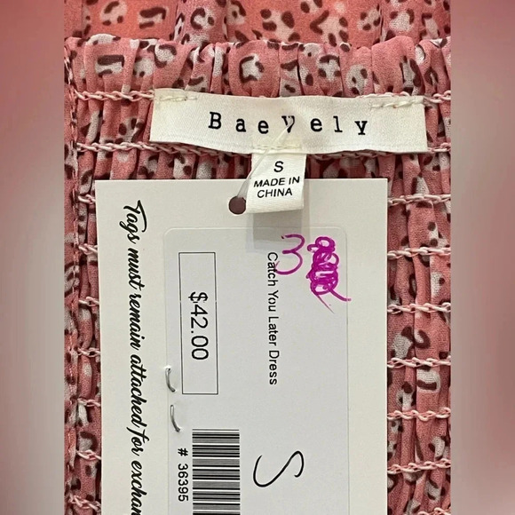 BAEVELY Boutique Summer Morning Leopard‎ Mini Dress Small - Picture 9 of 9